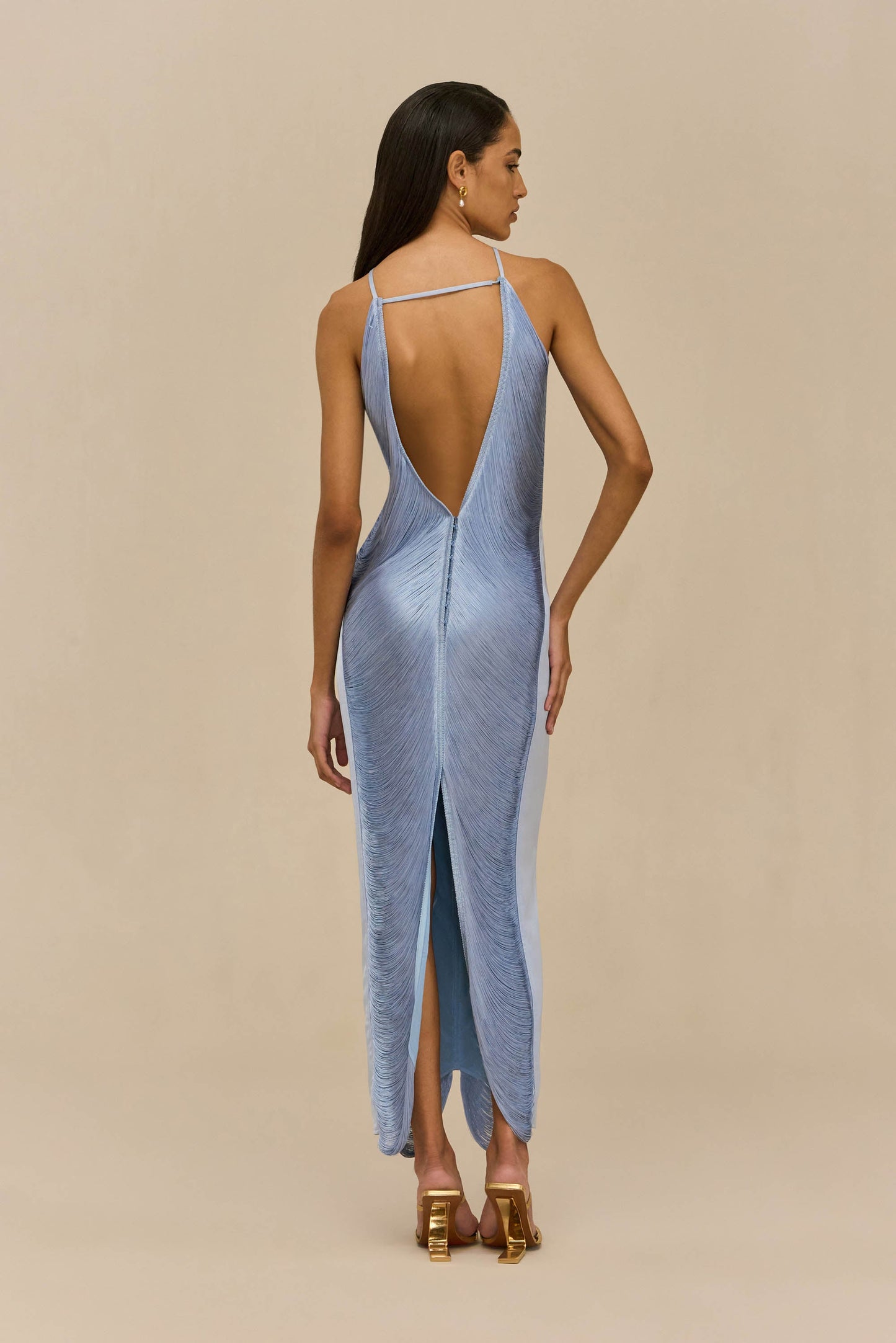 COASTAL Renata Silk Gown in Blossom
