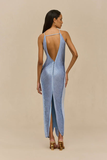 COASTAL Renata Silk Gown in Blossom