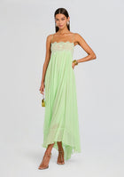 Isadora Chiffon Midi Dress in Pistachio