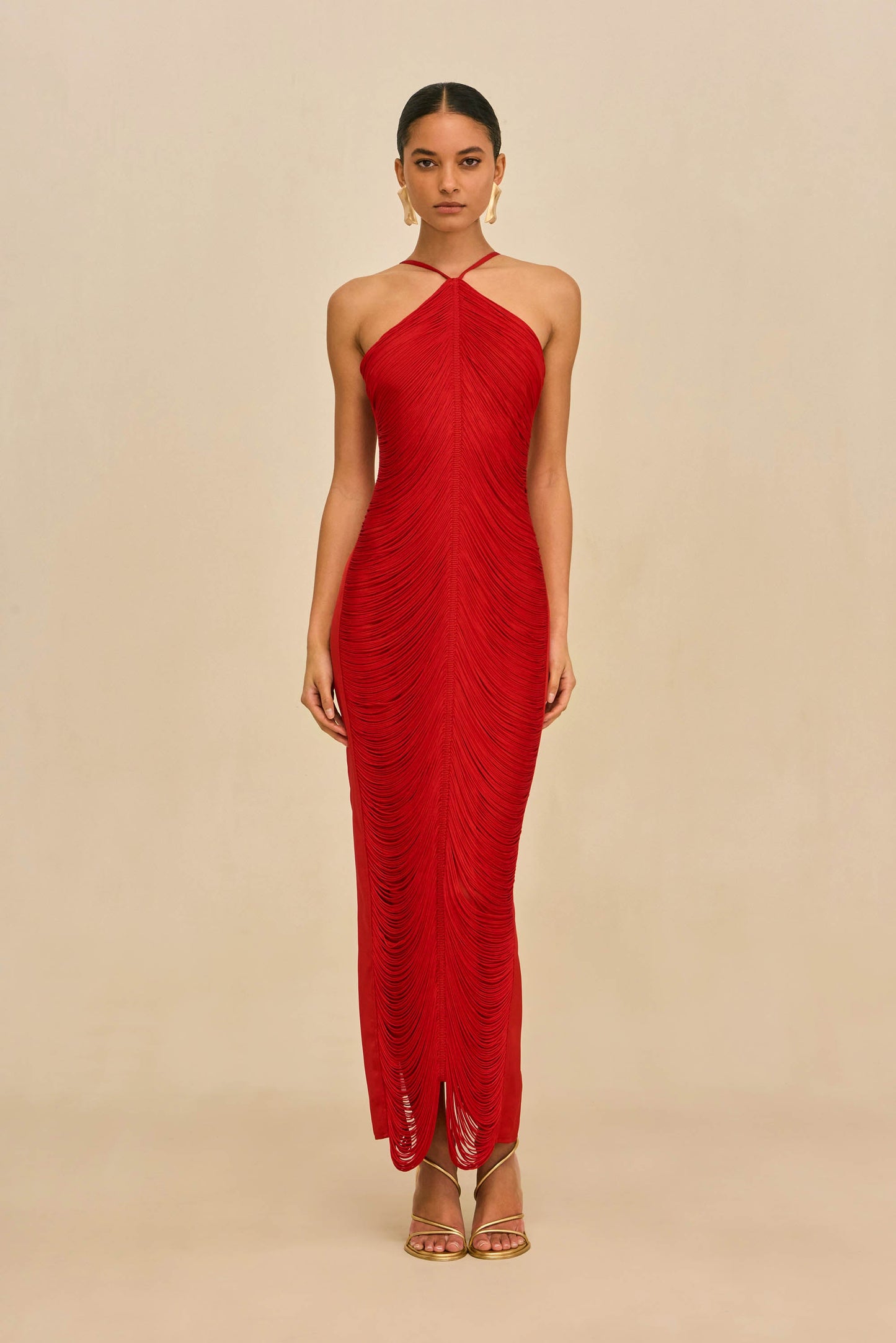 GHERMEZ Renata Silk Gown in Blossom