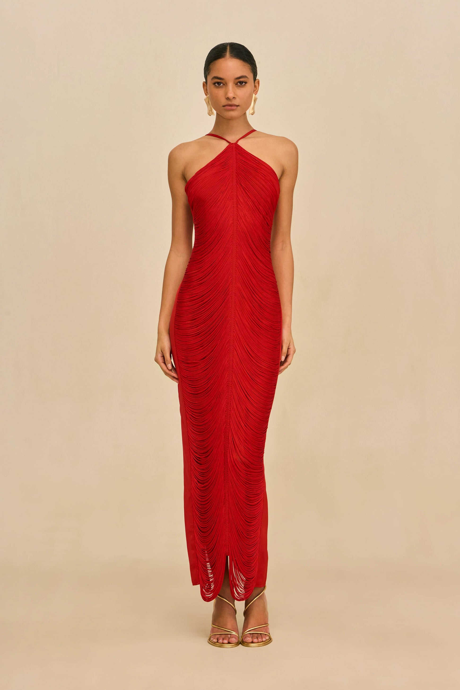 GHERMEZ Renata Silk Gown in Blossom