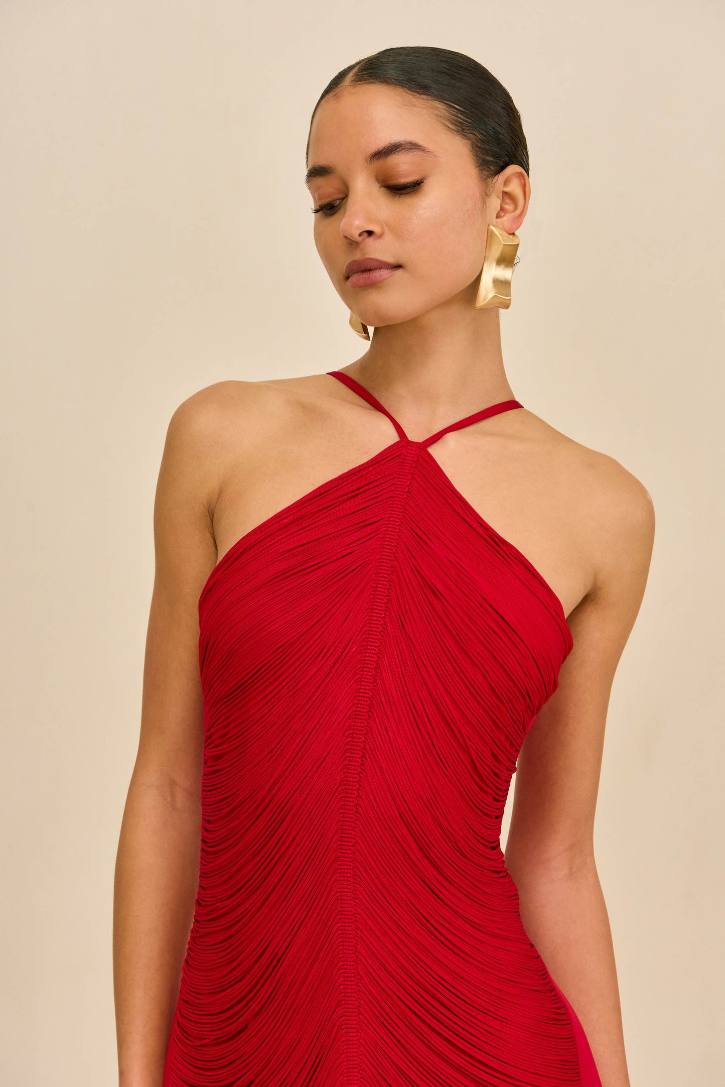 GHERMEZ Renata Silk Gown in Blossom