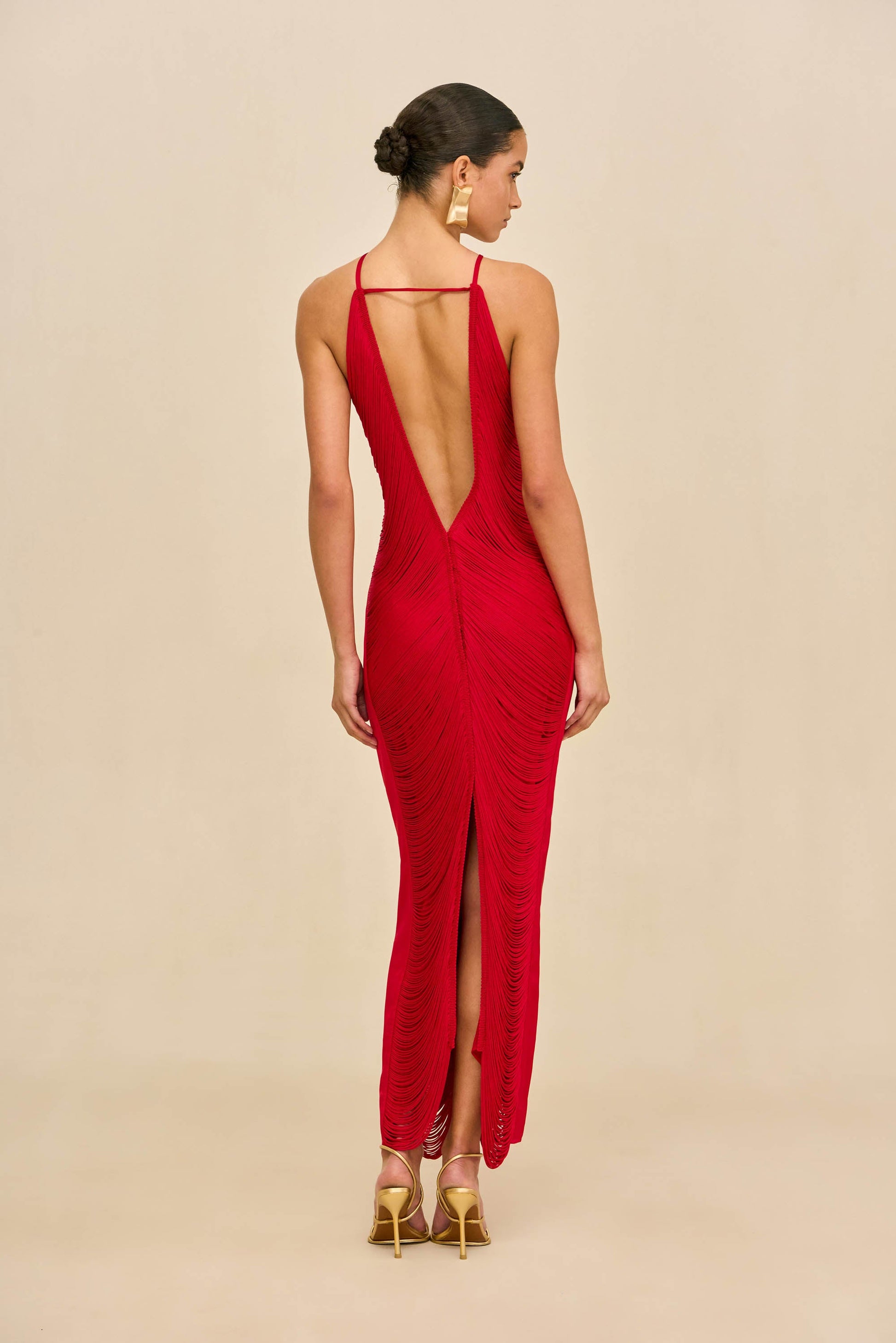 GHERMEZ Renata Silk Gown in Blossom