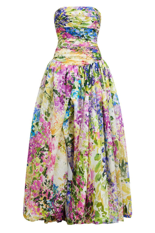 LAVANDUL Dahlia Silk Evening Gown