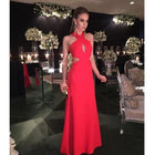 Sexy Mermaid Halter Red Long Prom Dresses P1803 - Custom Color(Add Your Color On ”Order special instructions“ ） / US14