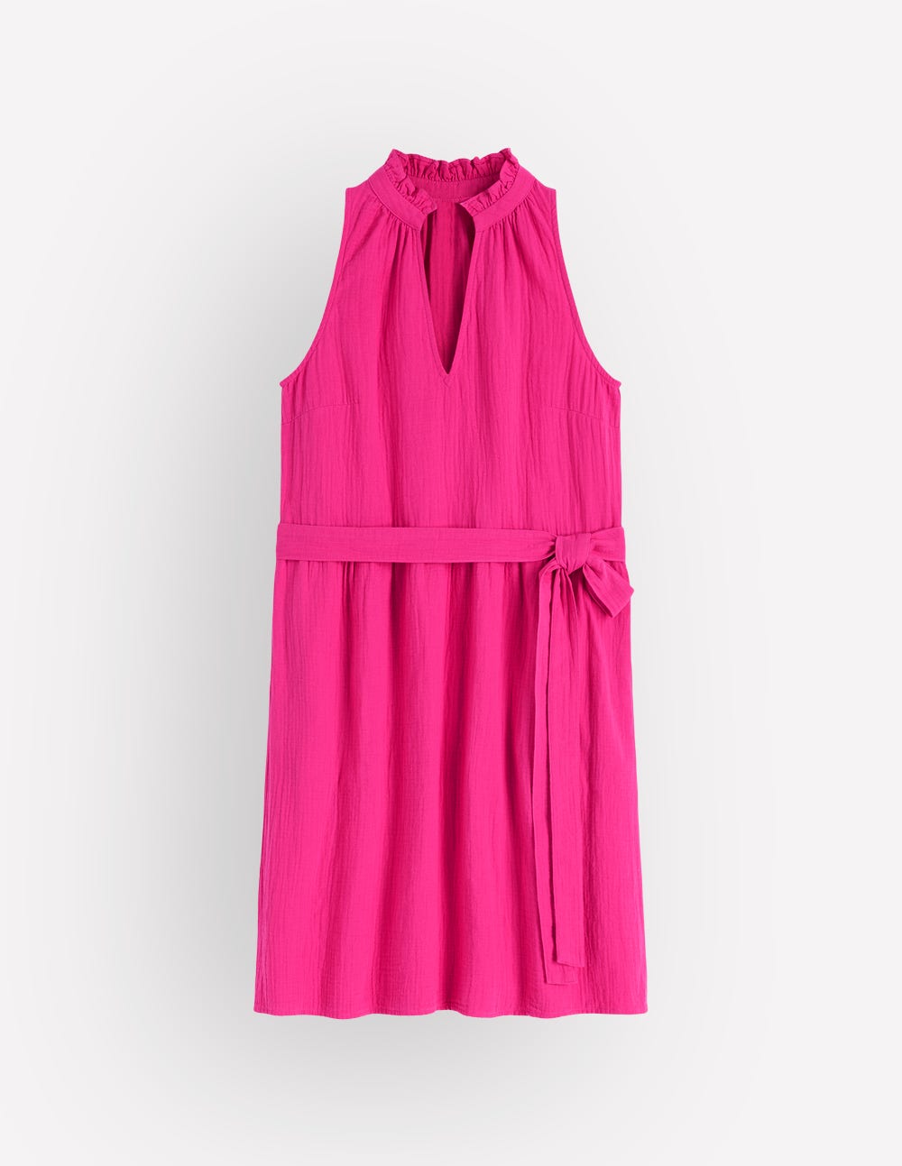 Pink Peony Vivienne Double Cloth Short Dress in Deep Wisteria