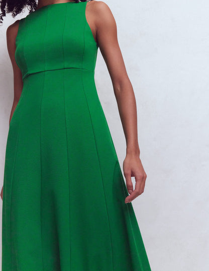 Fresh Green Margot Ponte Midi Dress