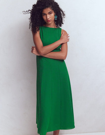Fresh Green Margot Ponte Midi Dress