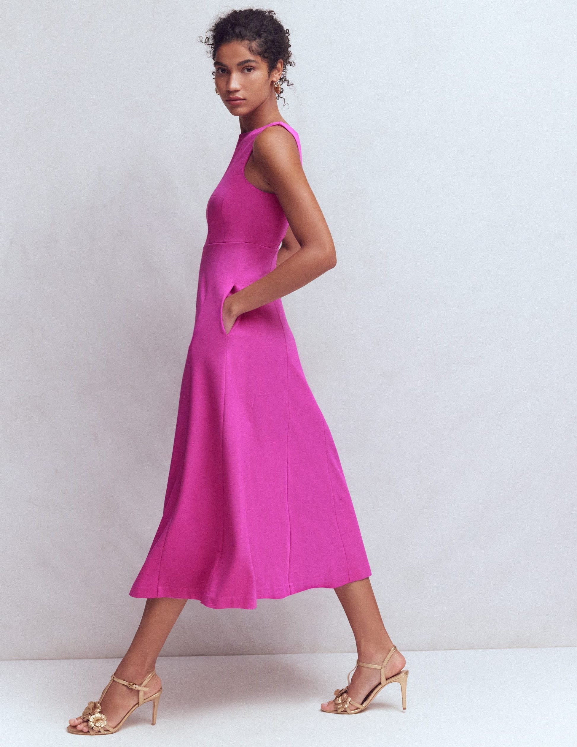 Passion Flower Margot Ponte Midi Dress