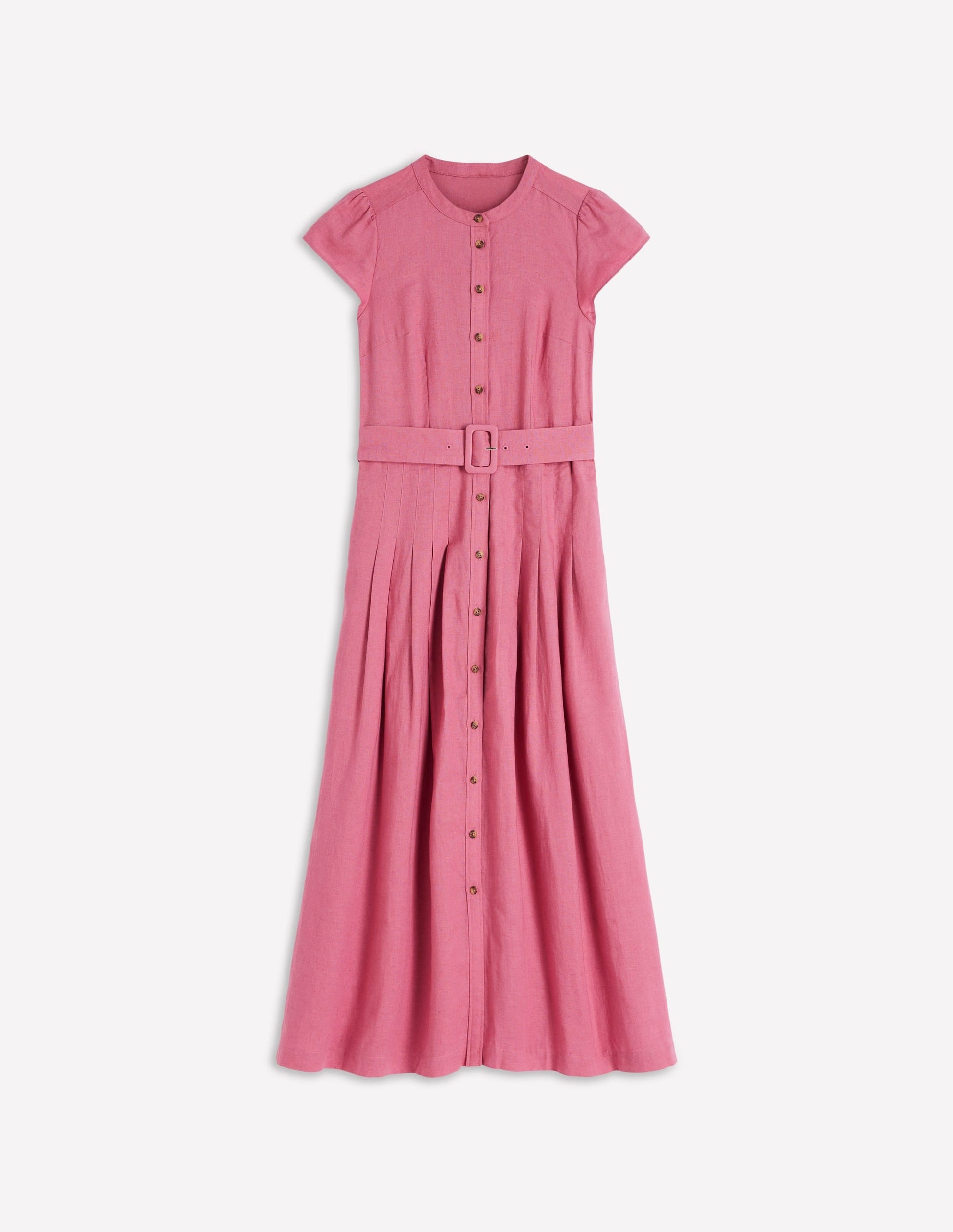 Pink Heather Arabella Linen Blend Dress