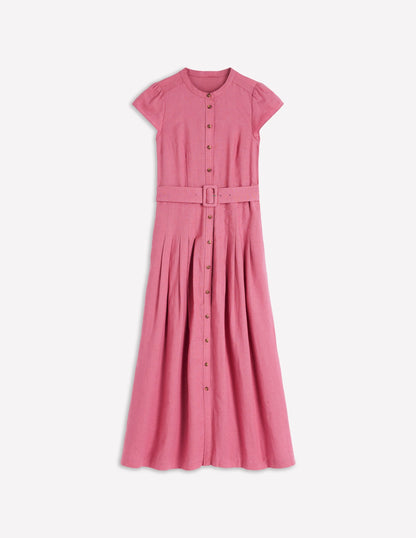 Pink Heather Arabella Linen Blend Dress