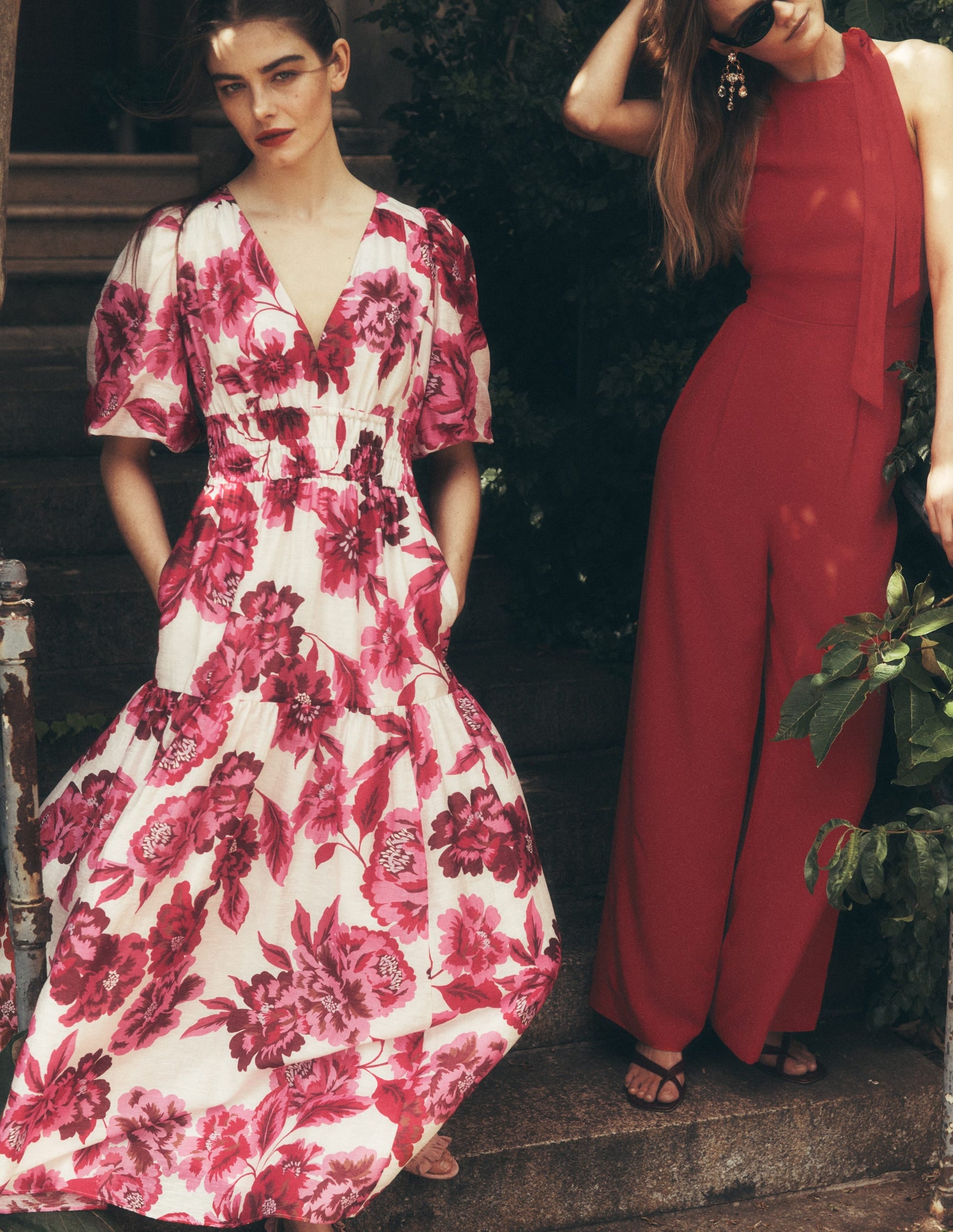 Pink Opulent Blossom Irene Silk Charmeuse Occasion Dress