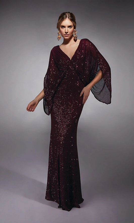 Aubergine Alyce Navy Formal Gown