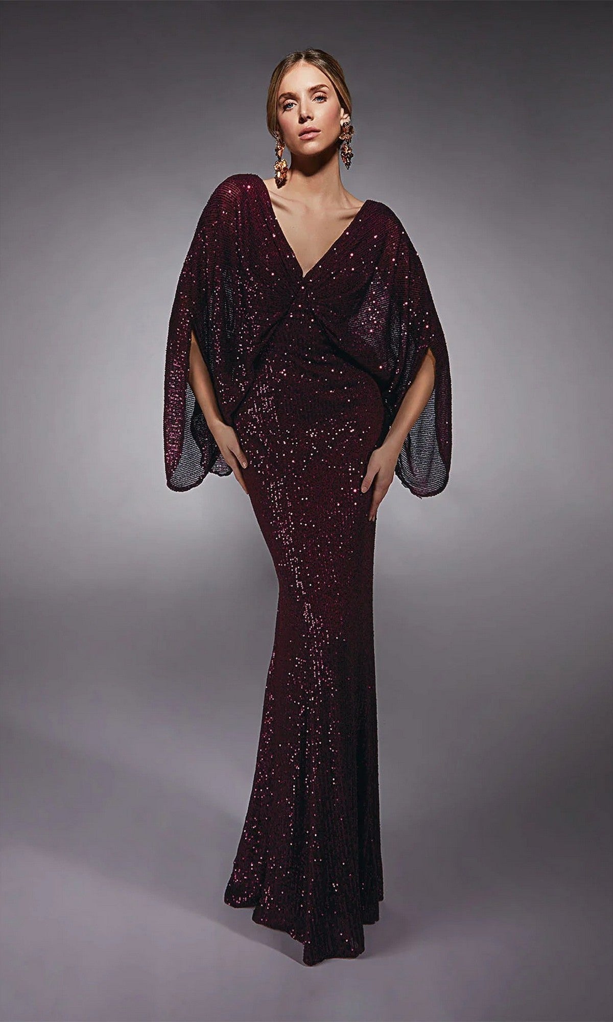 Aubergine Alyce Navy Formal Gown