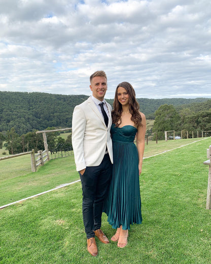 Emerald Green Valentina Emerald Silk Dress