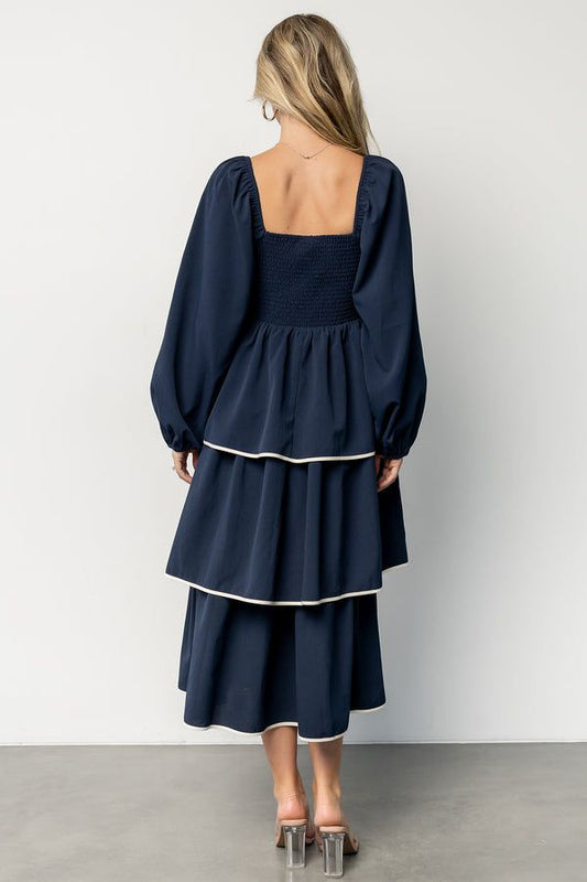 Barcelona Tiered Midi Dress - Sweetheart | Baltic Born