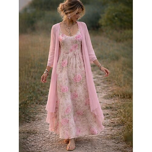 Margot Layered Floral Maxi Dress