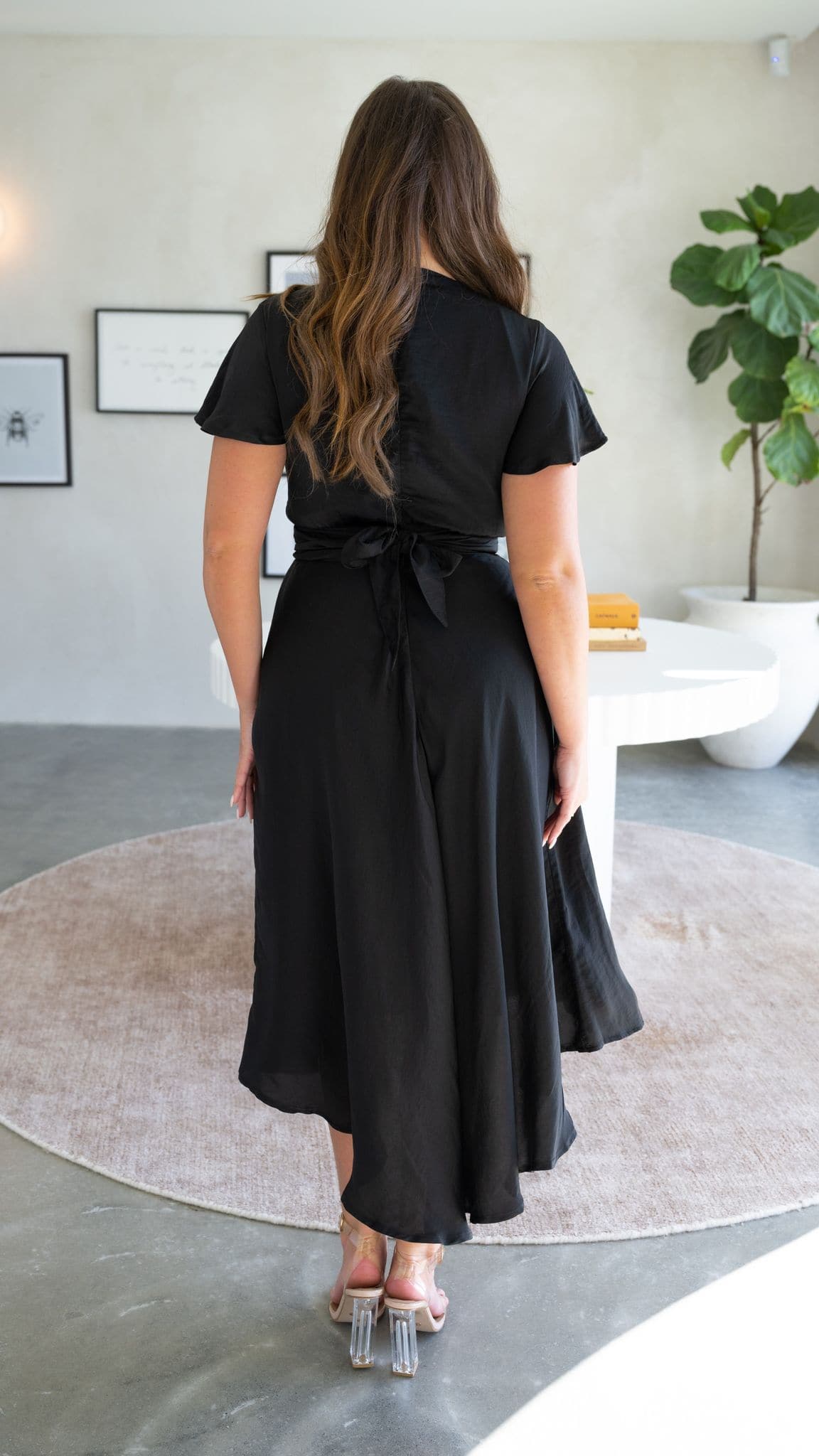 Black Dahlia Navy Midi Dress