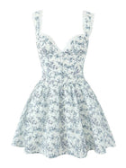 That First Kiss // Dress - Blue/white / S