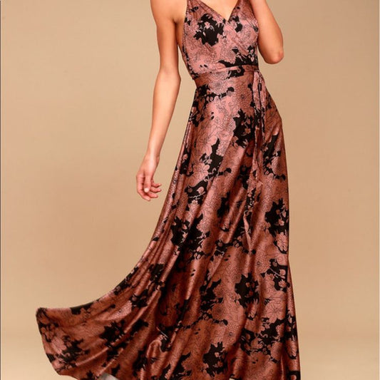 Arabella Floral Satin Dress