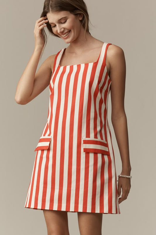 Margot Square-Neck Shift Dress