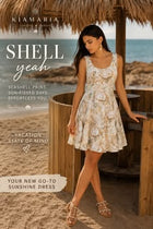 Margot Seashell Print Skater Dress