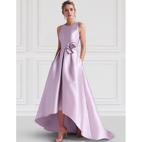 Margot Satin A-Line Dress