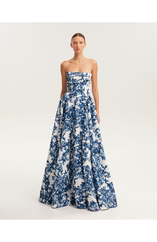 Margot Floral Corset Maxi Gown
