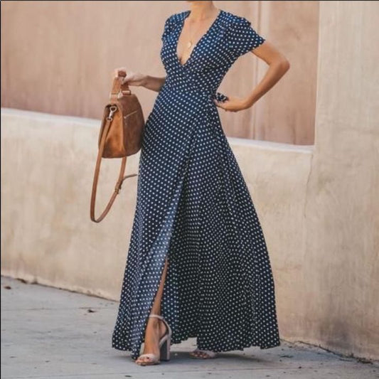 Margot Polka Dot Wrap Dress