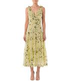 Tara Voile Midi Dress in Floral Print