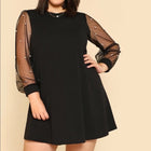 Shein Dresses | Shein Plus Black Pearl Dress | Color: Black | Size: 0x