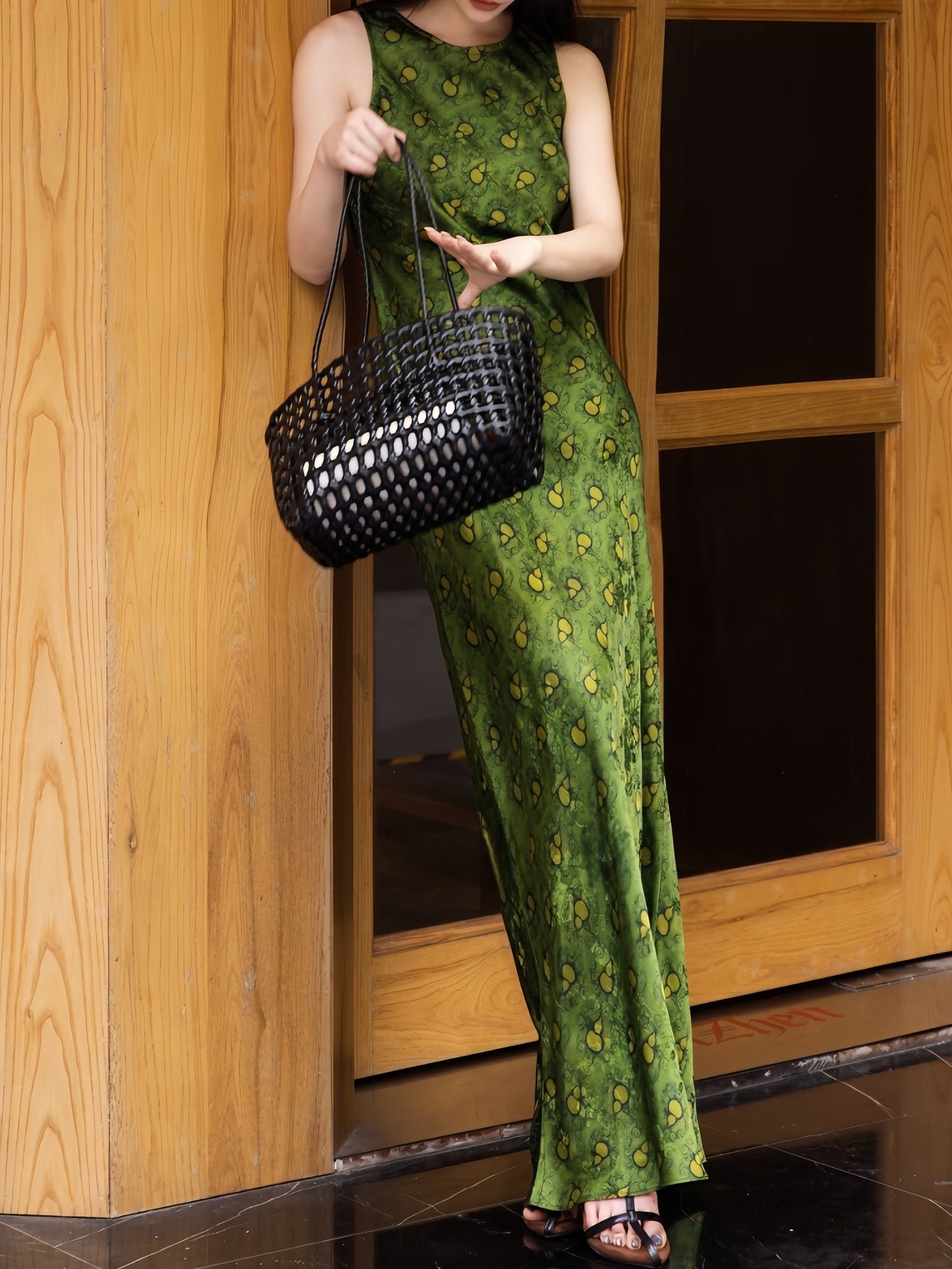 Feel Long Dress Margot Printed Rayon Maxi Dress