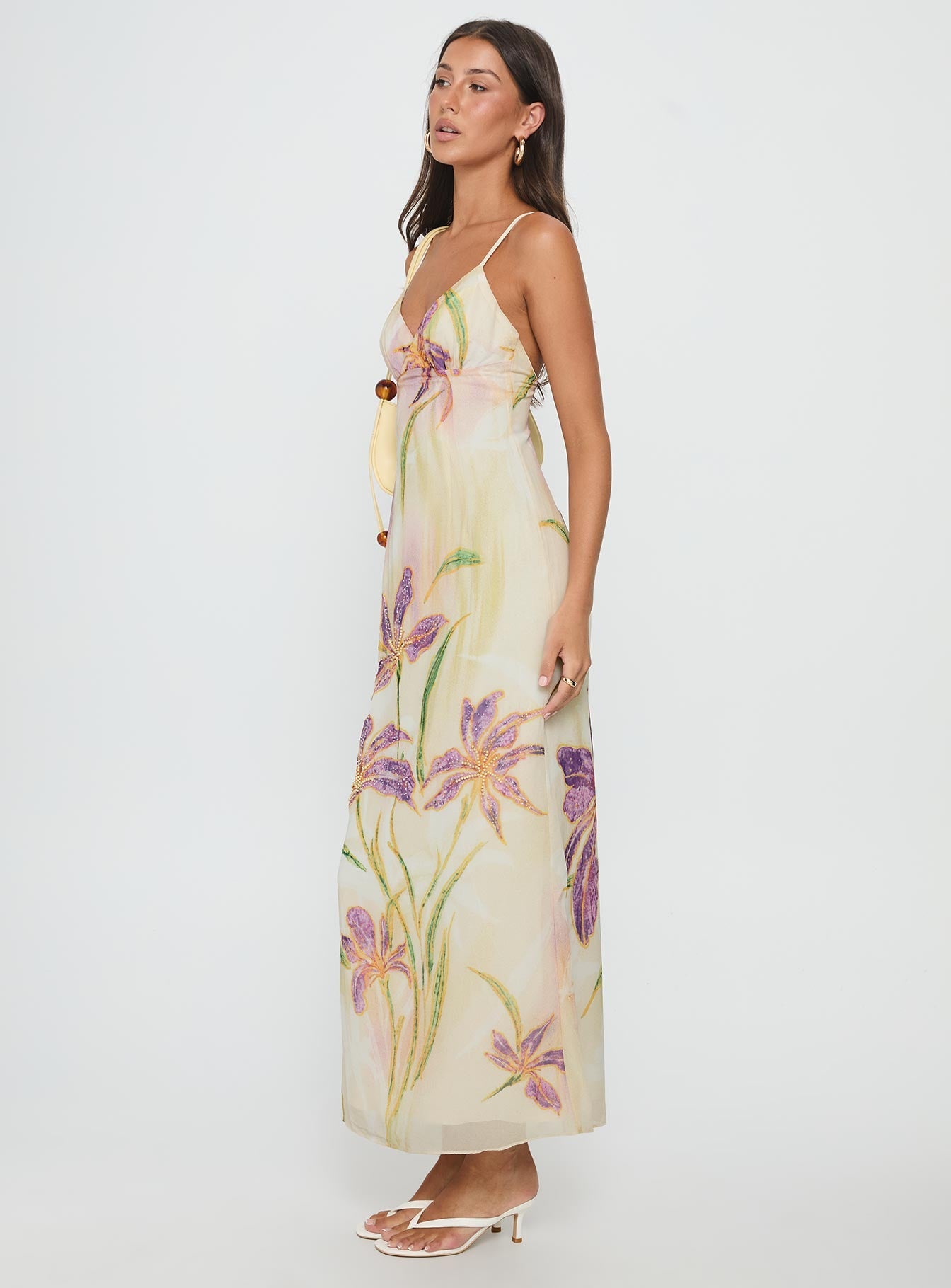 Floral / Multi Isakaia Beaded Floral Maxi Dress