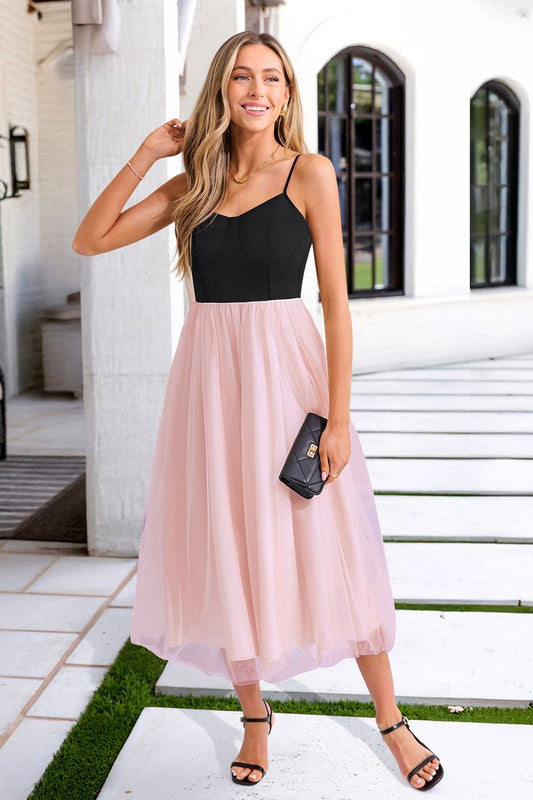 Margot Two-Toned Midi Dress