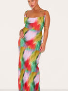 Arabella Plissé Maxi Dress
