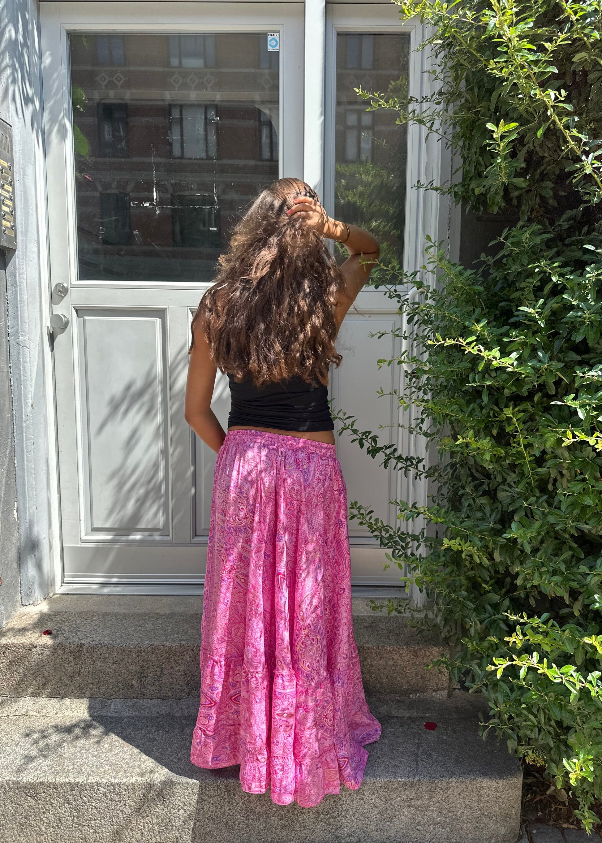 Valentina Gold Foil Maxi Skirt
