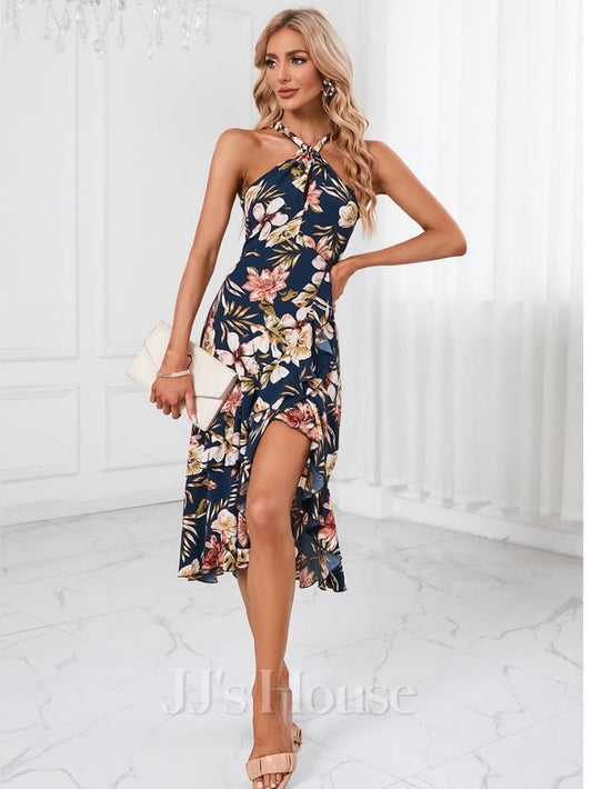 Margot Floral Halter Midi Dress