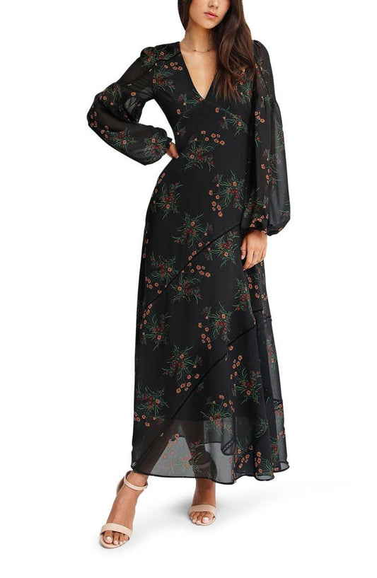 Iris Chiffon Maxi Dress