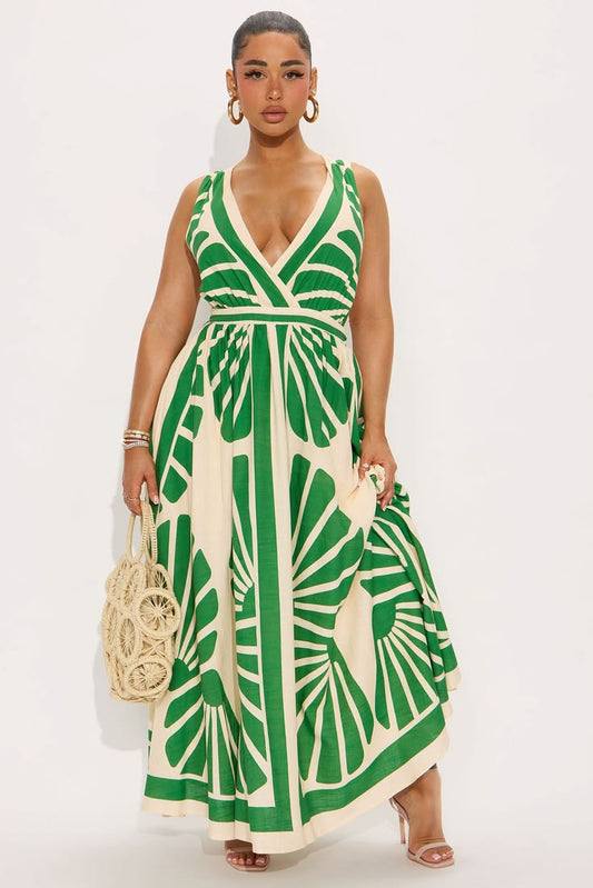 Marina Linen Maxi Dress