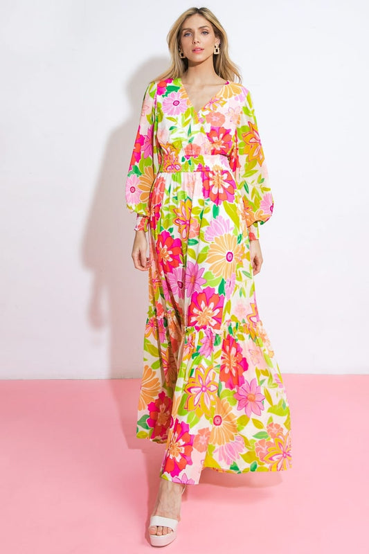 HEADING UPTOWN WOVEN MAXI DRESS