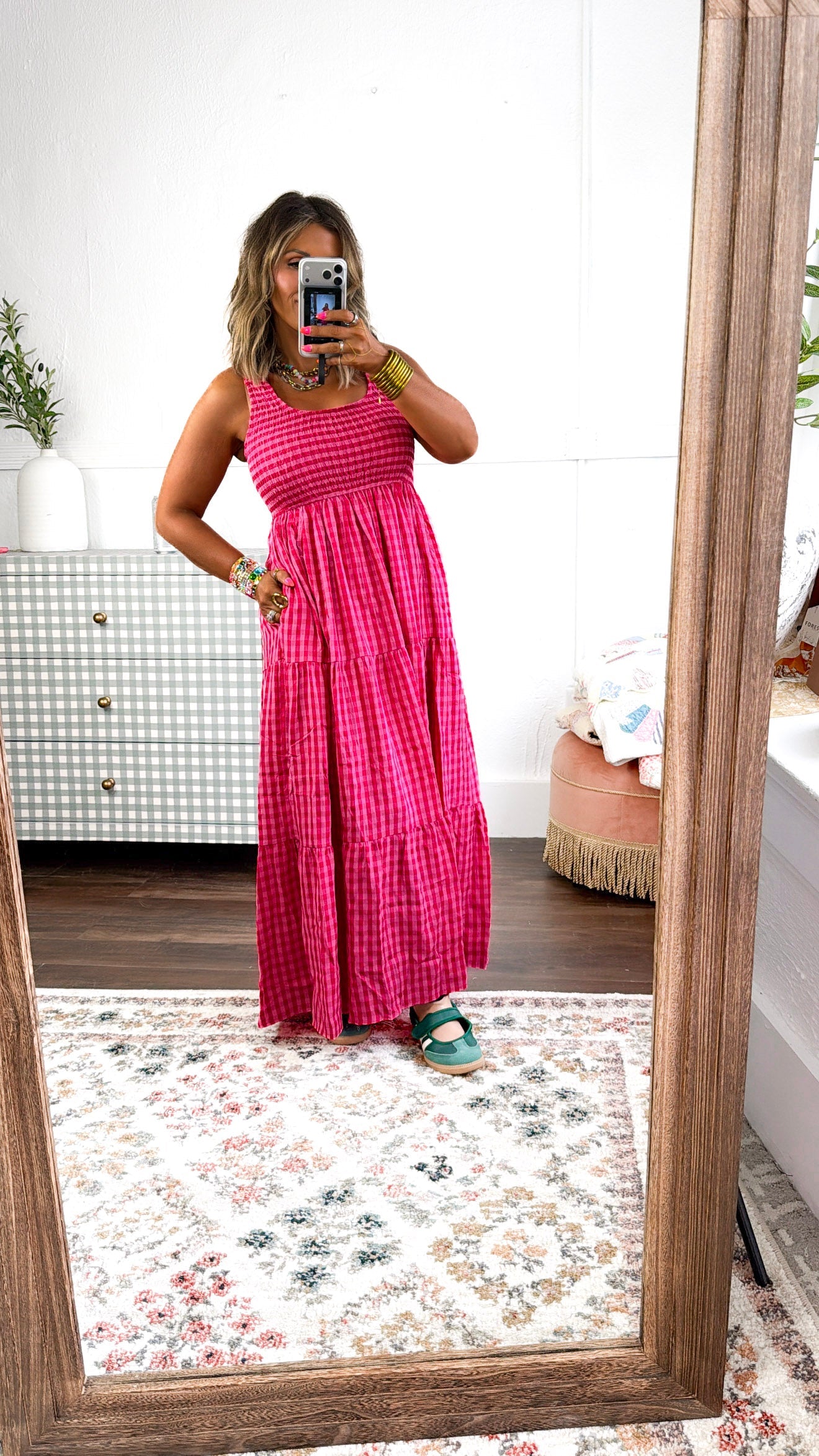 Arabella Maxi Dress in Fuchsia
