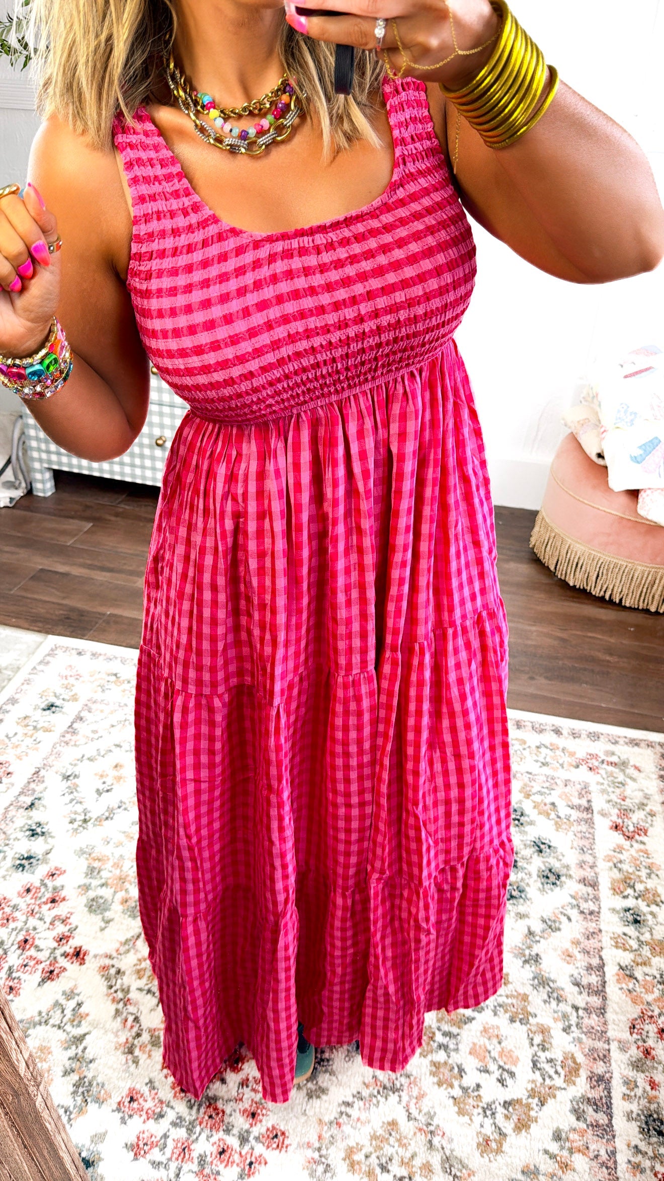 Arabella Maxi Dress in Fuchsia