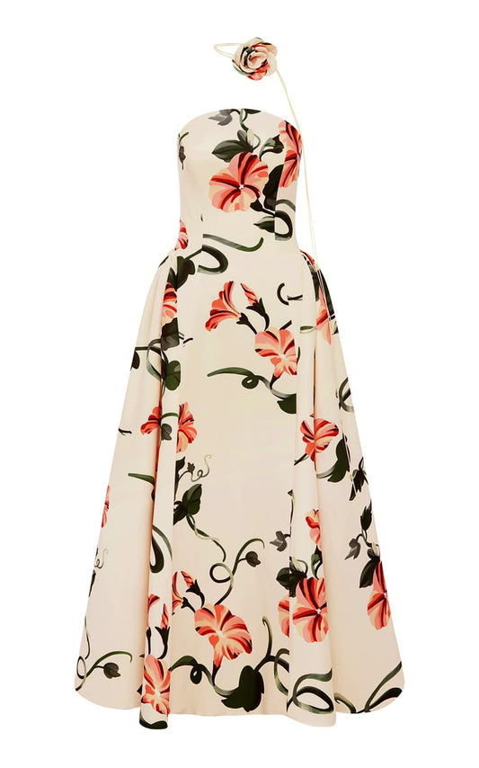 Alessandra Crepe Maxi Dress