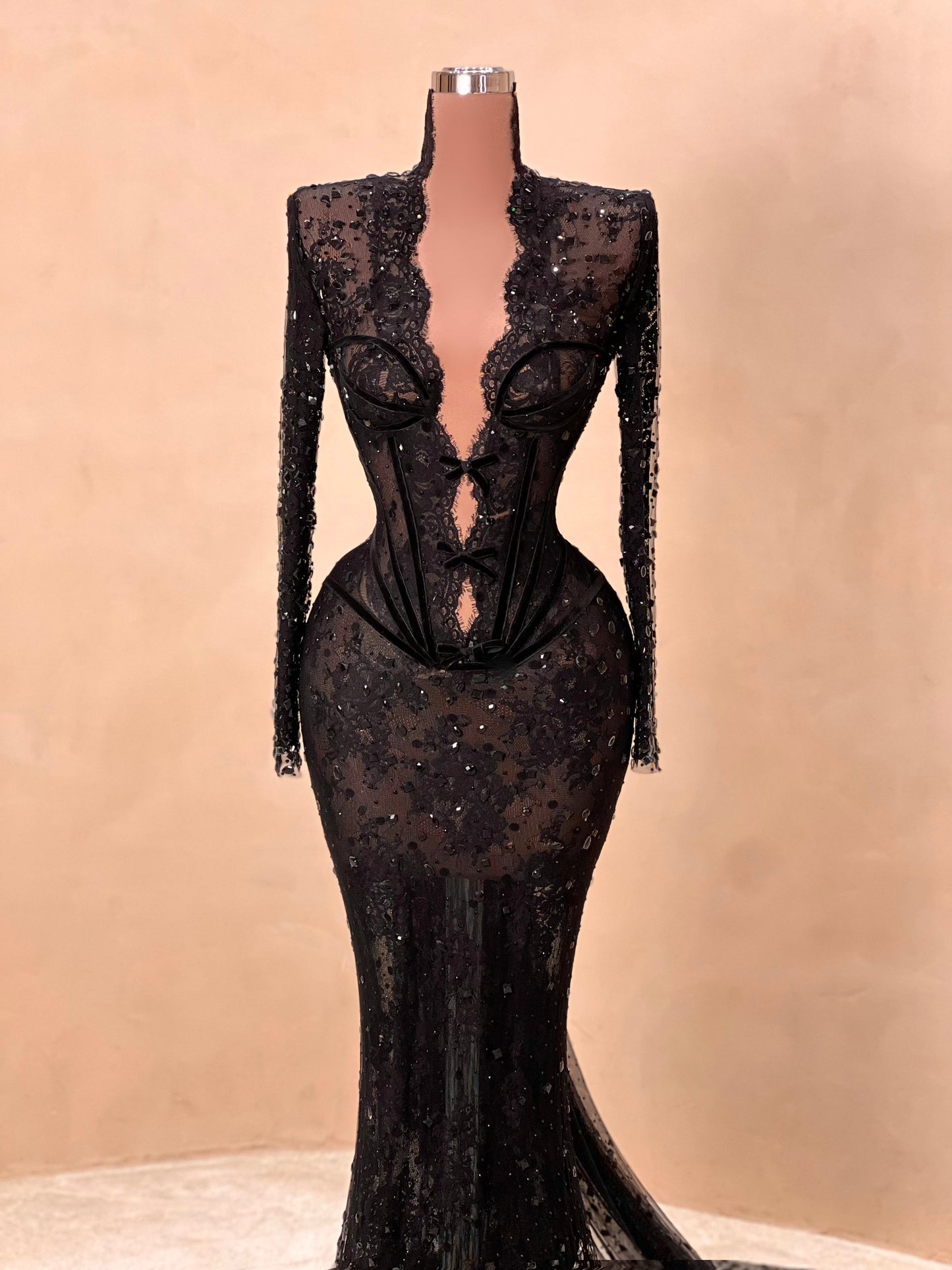 035 Margot Crepe Evening Dress