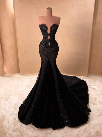 035 Margot Crepe Evening Dress