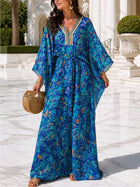 Lilly Pulitzer Dresses | Lilly Pulitzer Wilda Maxi Caftan Dress Small Nwt Blue Beaded Resort Cover Up | Color: Blue | Si