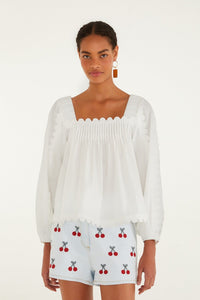 White Long Sleeve Blouse