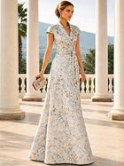 Margot Jacquard A-Line Gown