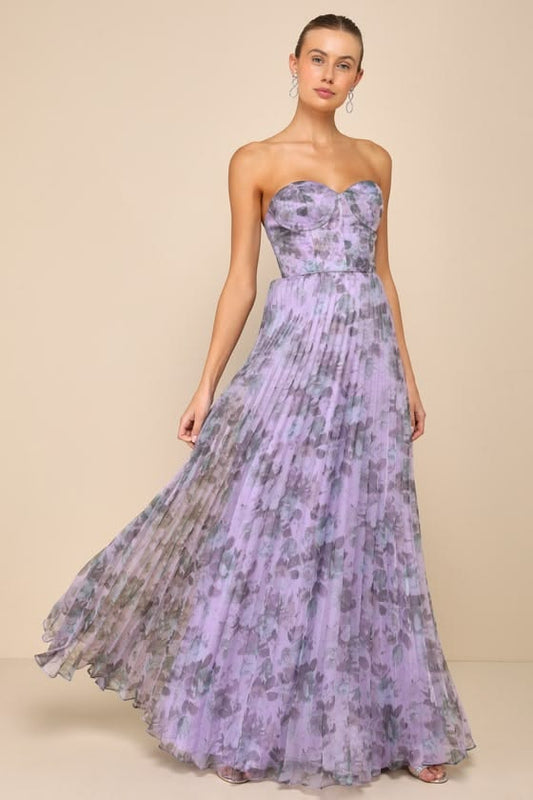 Arabella Floral Organza Maxi Dress