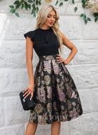 Fiorenza Jacquard Midi Dress